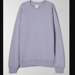 Artizia Tna Airy Fleece Perfect Crew Sweatshirt, Lavender, Size Small